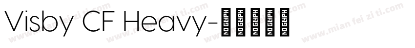 Visby CF Heavy字体转换